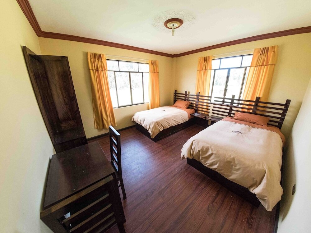 Кровать в общем номере Pintatani Hostal