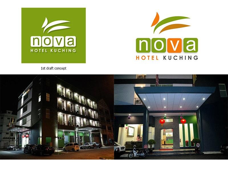 Кровать в общем номере Nova Kuching Hotel