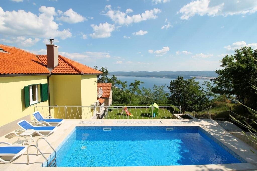 Вилла Villa Maruncela with sea and island views, 5 bedrooms, private pool, gym
