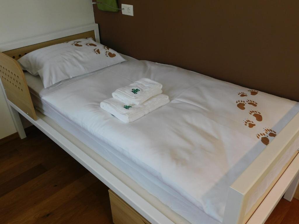 Кровать в общем номере Hostel Bearlog Kočevje