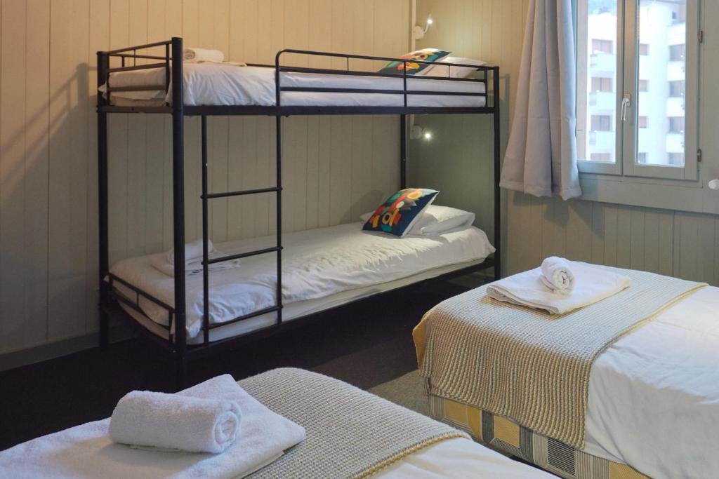 Кровать в общем номере Vert Lodge Chamonix