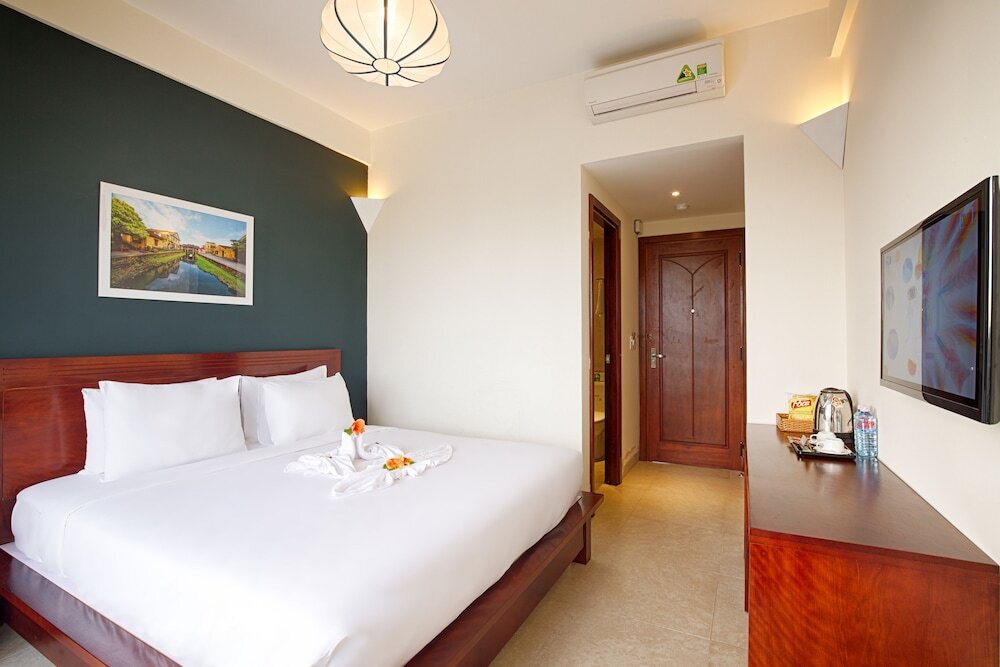 Deluxe double chambre avec balcon Hoi An Green Apple Hotel