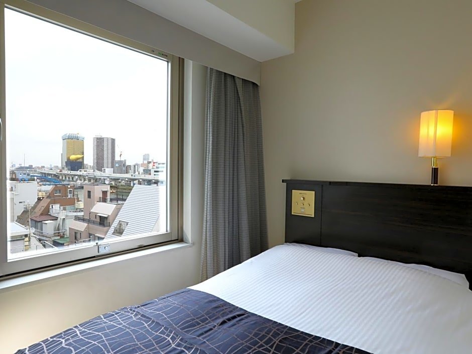 Standard Double room with river view APA Hotel Asakusa Kuramae