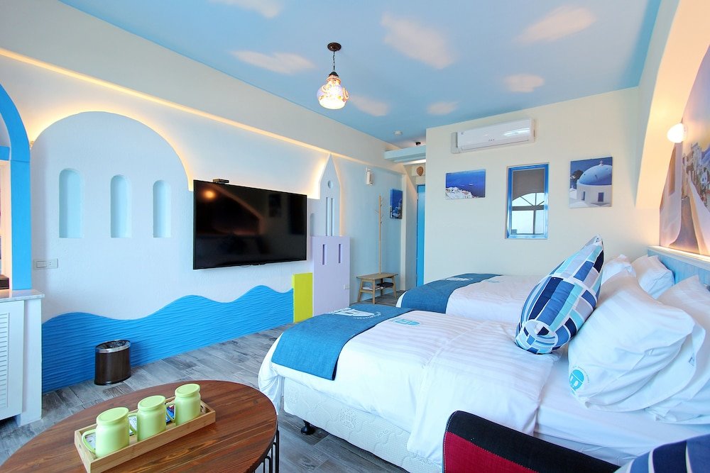 1 Bedroom Standard Triple room with sea view White Mediterranean