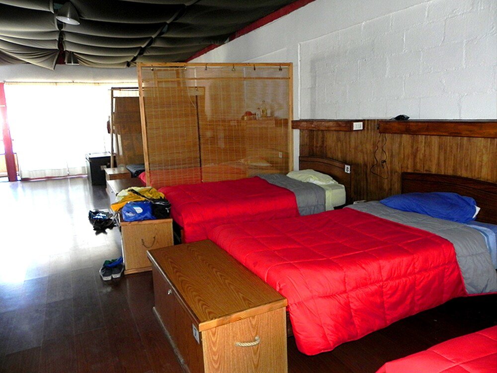 Кровать в общем номере Arica Surf House