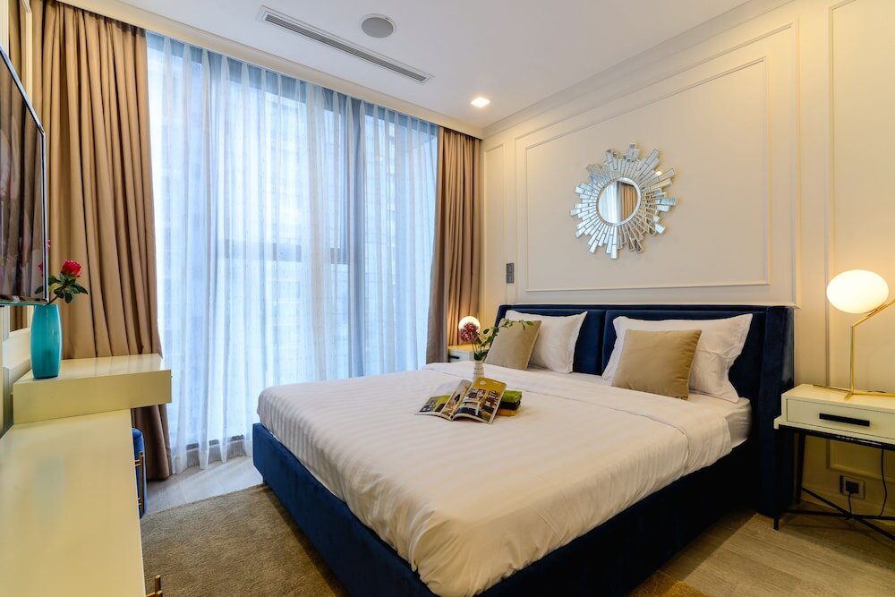 Apartment 3 Zimmer mit Balkon und mit Stadtblick Saigon House Vinhomes Golden River