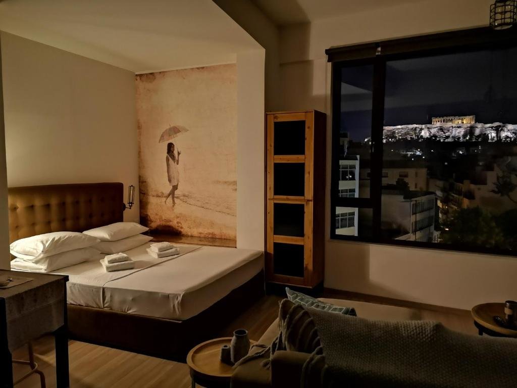 Monolocale Explore Nightlife Near an Apartment With an Acropolis View