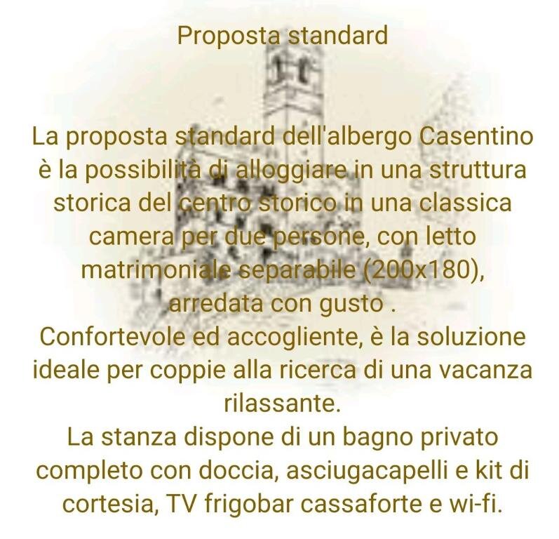 Двухместный номер Standard Albergo Casentino