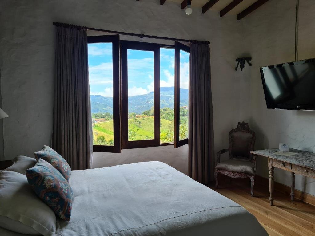 Двухместный номер Deluxe с красивым видом из окна Casa Santamaria Hotel Campestre