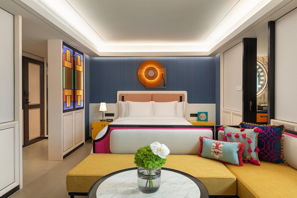 Camera doppia Premium con balcone Hotel Indigo Guangzhou Haixinsha, an IHG Hotel