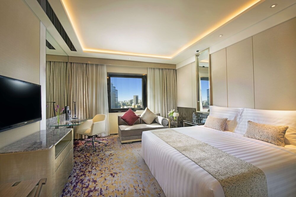 Executive Doppel Zimmer mit Stadtblick Kempinski Hotel Beijing Yansha Center