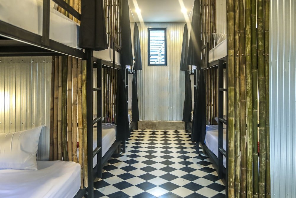 Кровать в общем номере Phanganist Hostel Koh Phangan