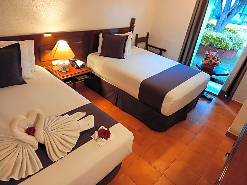 Bett im Wohnheim Hotel San Pedro Puebla