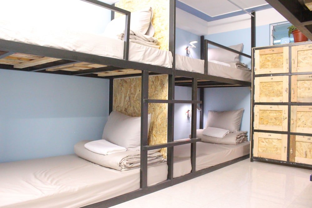 Кровать в общем номере Ha Giang Amazing Hostel