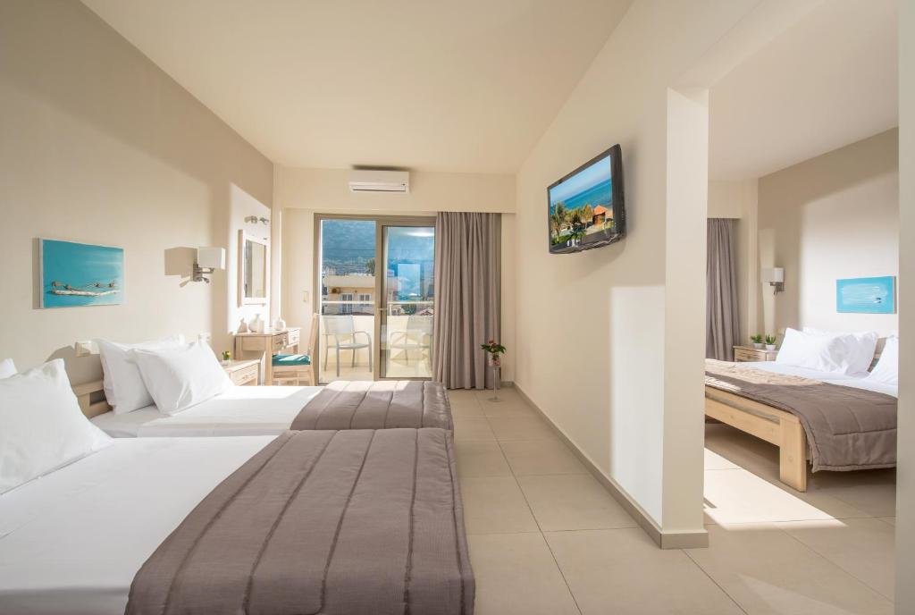 Standard Quadruple room Malliotakis Beach Hotel by Checkin