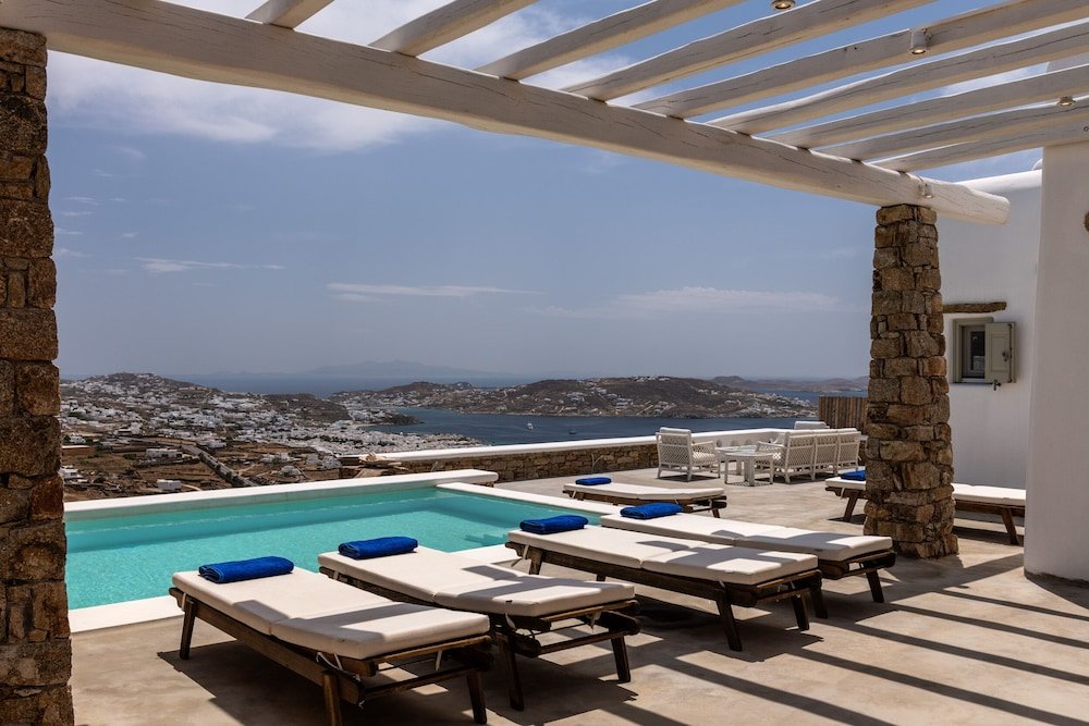 Вилла с 3 комнатами с балконом и с видом на море Mykonos Divino