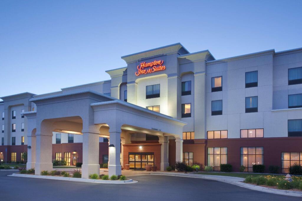 Кровать в общем номере Hampton Inn & Suites Pocatello