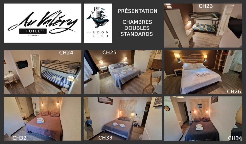 Standard Doppel Zimmer Hôtel Au Valéry
