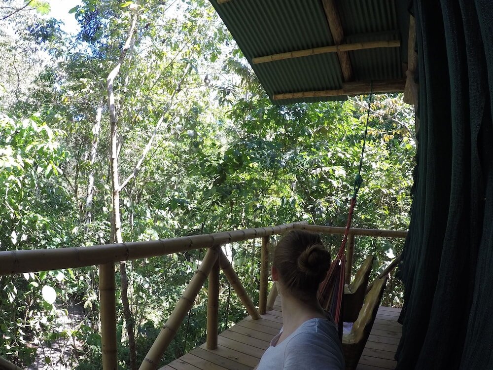 Бунгало с балконом и с видом на сад Danta Corcovado Lodge