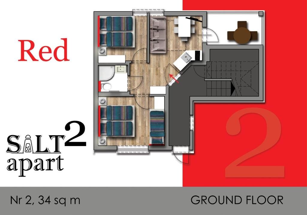 2 Bedrooms Apartment Apartamenty SaltApart & SaltApart2
