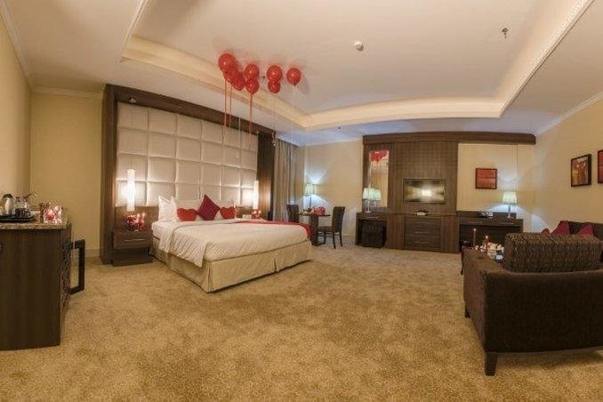 Кровать в общем номере Gloria Inn Riyadh