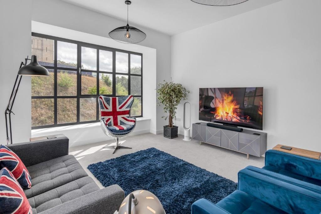 Apartamento Norwich Castle View Apt - Modern 2 bedr /w fully equipped kitchen & Netflix