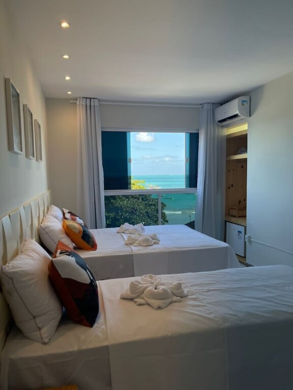 Четырёхместный семейный номер Standard c 1 комнатой с видом на океан Pousada Tropical Maragogi