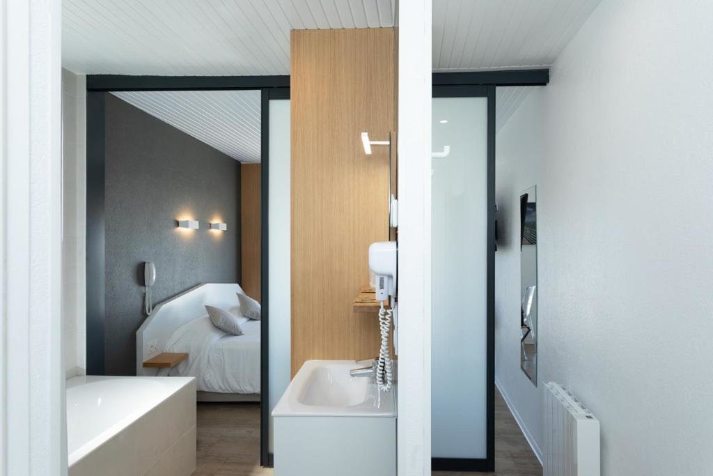 Standard Doppel Zimmer mit Meerblick Hotel Les Dunes