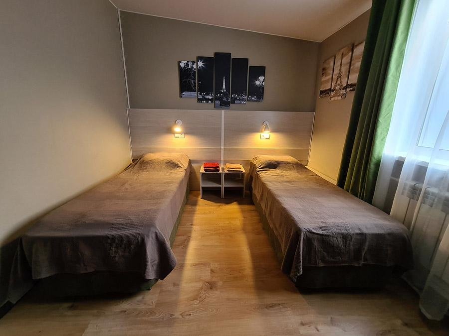 Кровать в общем номере Отель Юбилейный