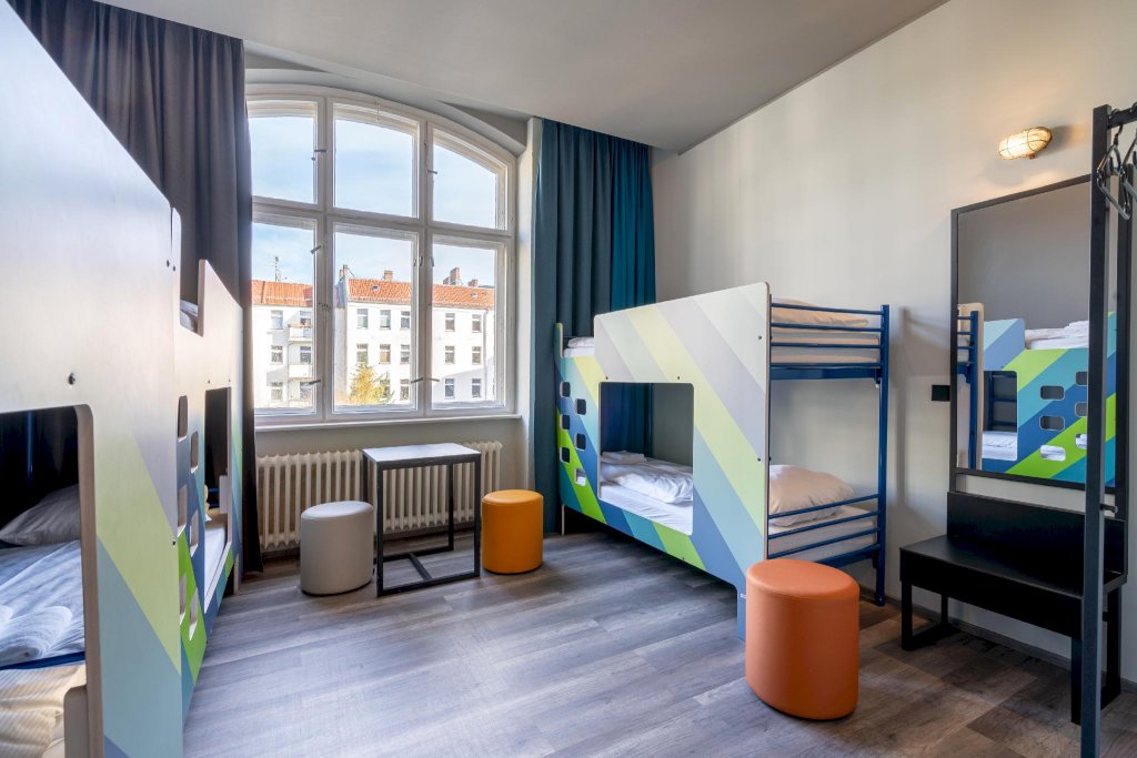 Кровать в общем номере a&o Berlin Friedrichshain