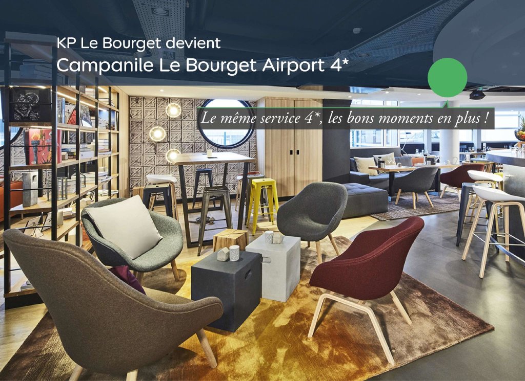 Четырёхместный номер Standard Campanile Le Bourget - Airport