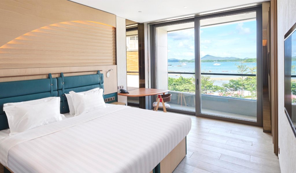 Habitación Premier con balcón y con vista al mar WM Hotel Hong Kong, Vignette Collection