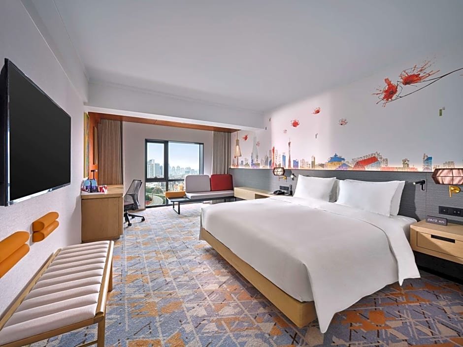 Guest Doppel Zimmer mit Stadtblick Hilton Garden Inn Guangzhou Tianhe