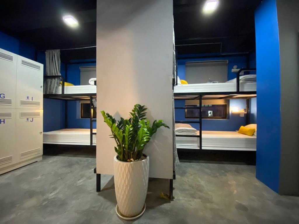 Кровать в общем номере Prambei Boutique Hostel