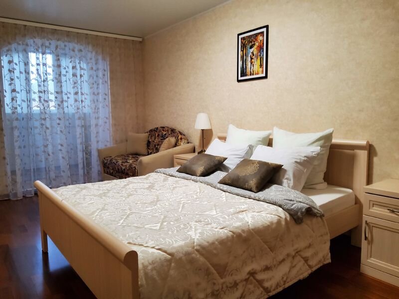 Bett im Wohnheim 2 Schlafzimmer Apartments Strelka on Meshcherskij boulevard, 7/3