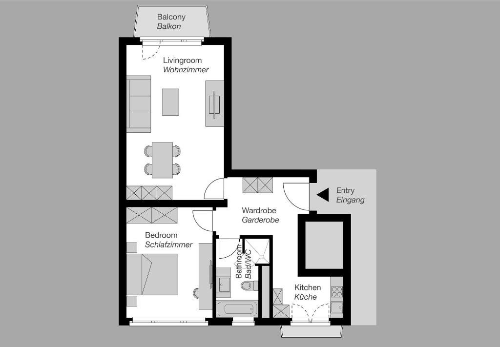 Apartamento 1 dormitorio CITY STAY - Lindenstrasse