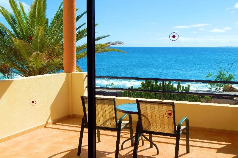 Habitación doble Estándar con balcón y con vista al mar Royal Monica Playa Blanca