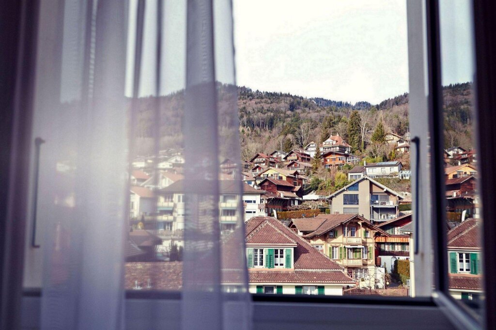 Camera doppia Standard con vista sulla città Hotel Restaurant Bellevue au Lac