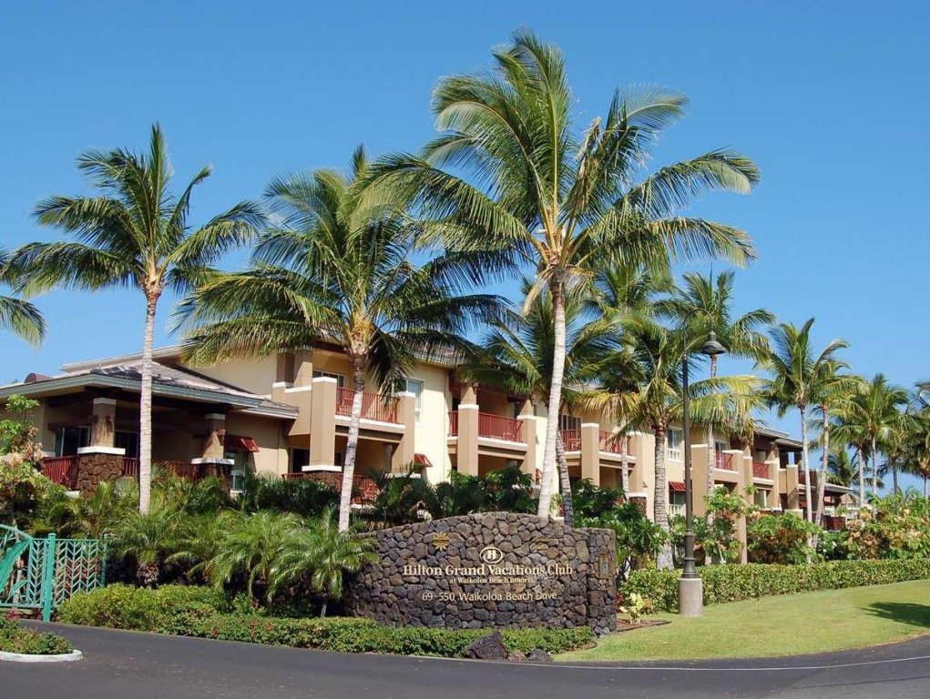 Habitación cuádruple De lujo 2 dormitorios con balcón y con vista al golf Hilton Grand Vacations Club Kohala Suites Waikoloa