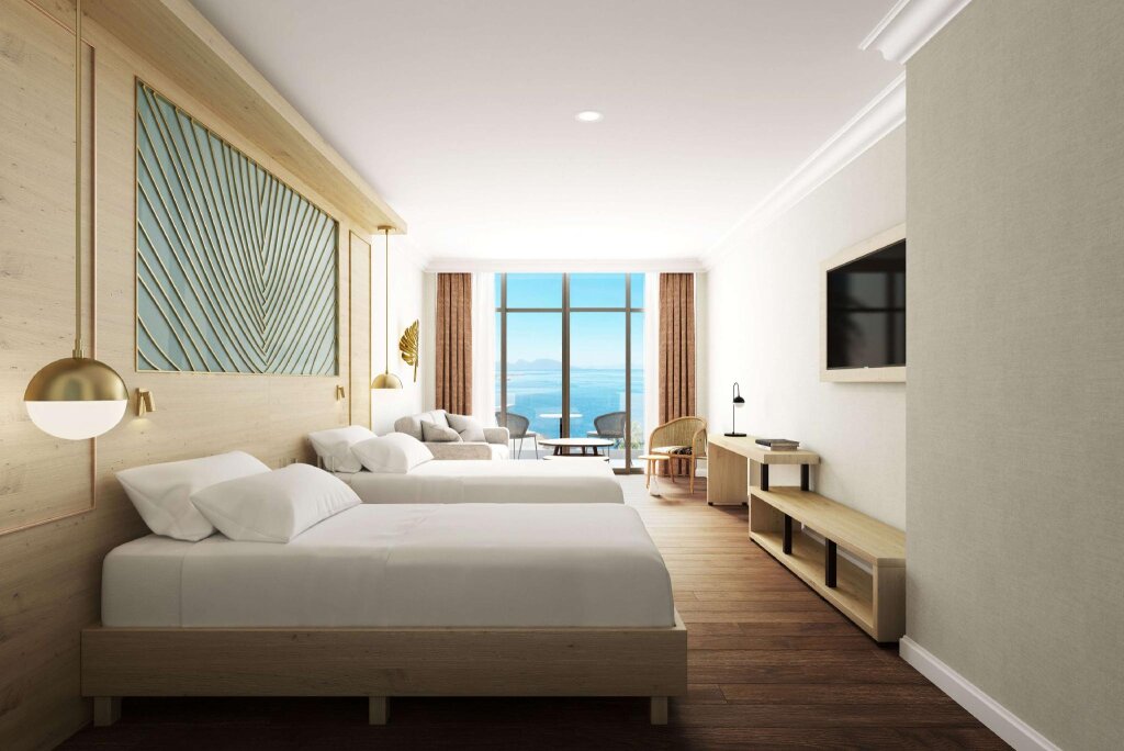 Standard Quadruple room with ocean view Hilton Hotel Tahiti