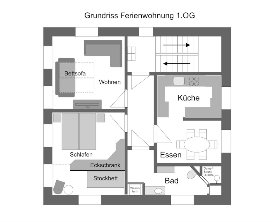 Apartamento Confort Ferienwohnung im Fürstenland