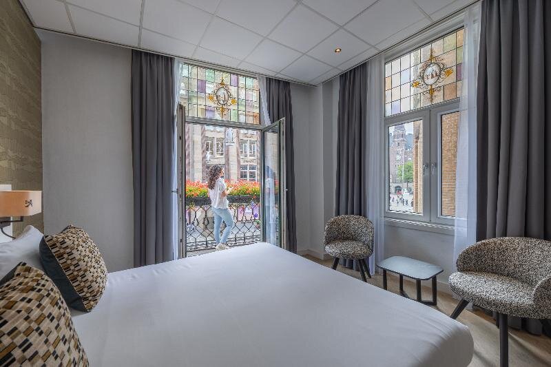 Двухместный номер Standard c 1 комнатой с видом на город Hotel Amsterdam De Roode Leeuw