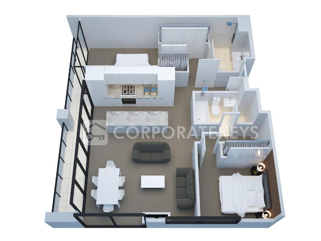 Апартаменты Premier с 2 комнатами Corporate Keys - Freshwater Place
