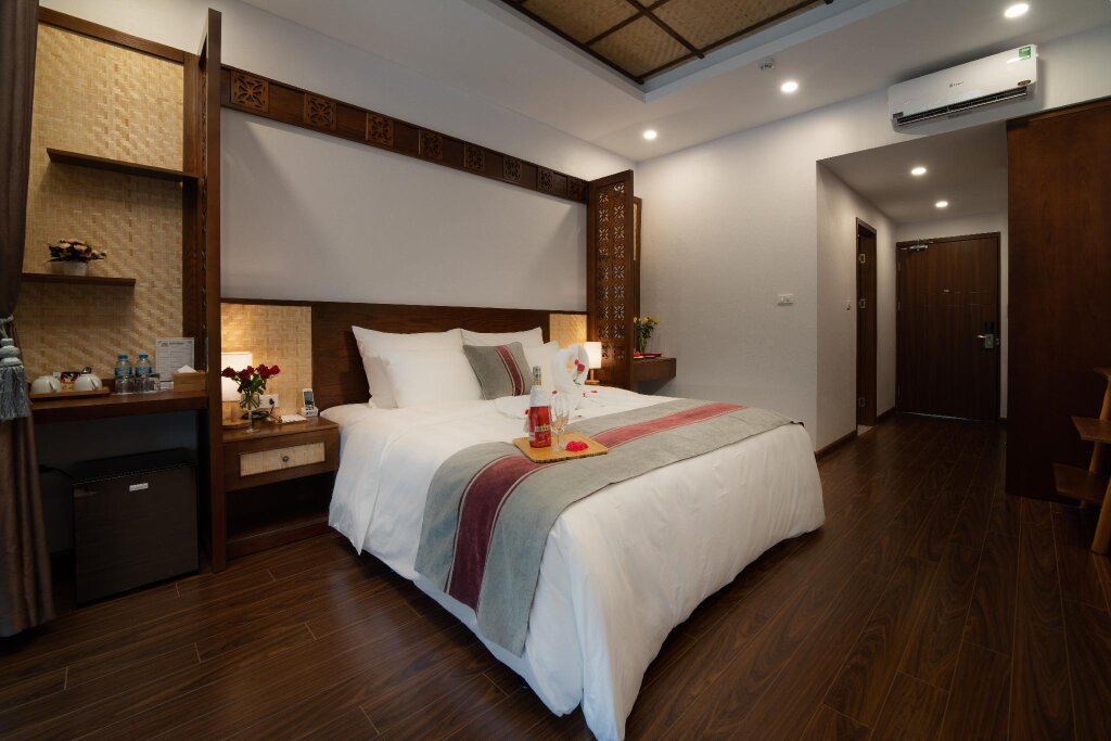 Deluxe Double room with balcony and with mountain view Mai Chau Mountain View Resort