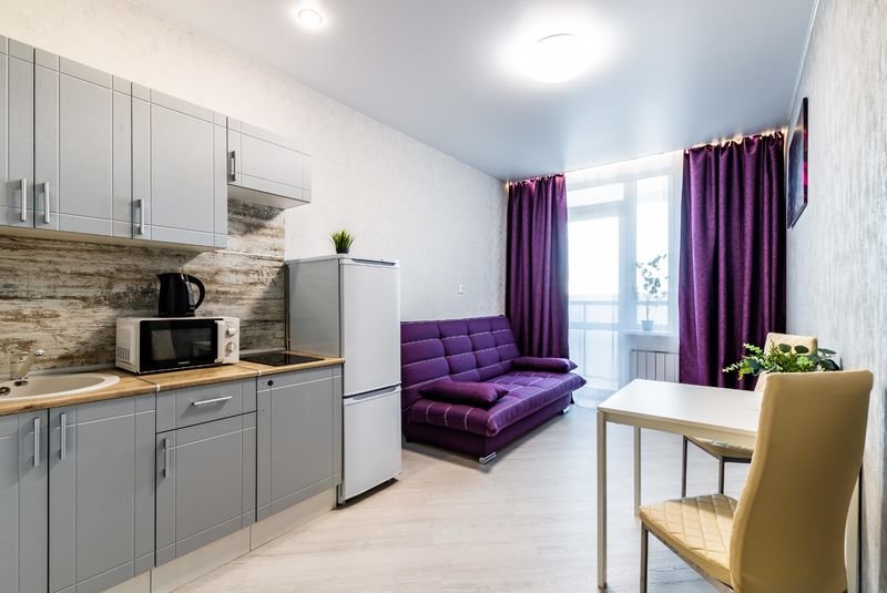 Cama en dormitorio compartido 2 dormitorios DreamHouse Na Samoletnoj 31 Apartments