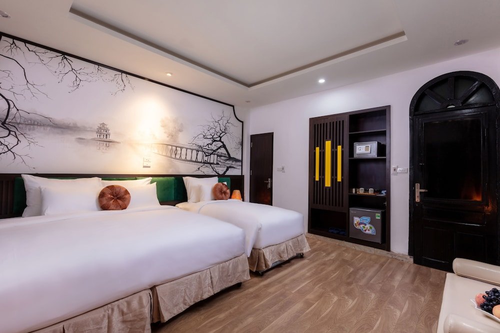 Camera tripla Deluxe Hanoi Center Silk Lullaby Hotel and Travel