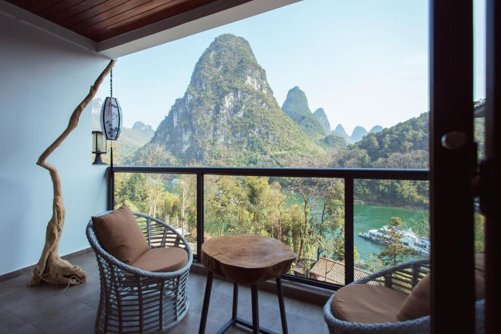 Standard double chambre avec balcon et Vue sur la rivière Li River Resort