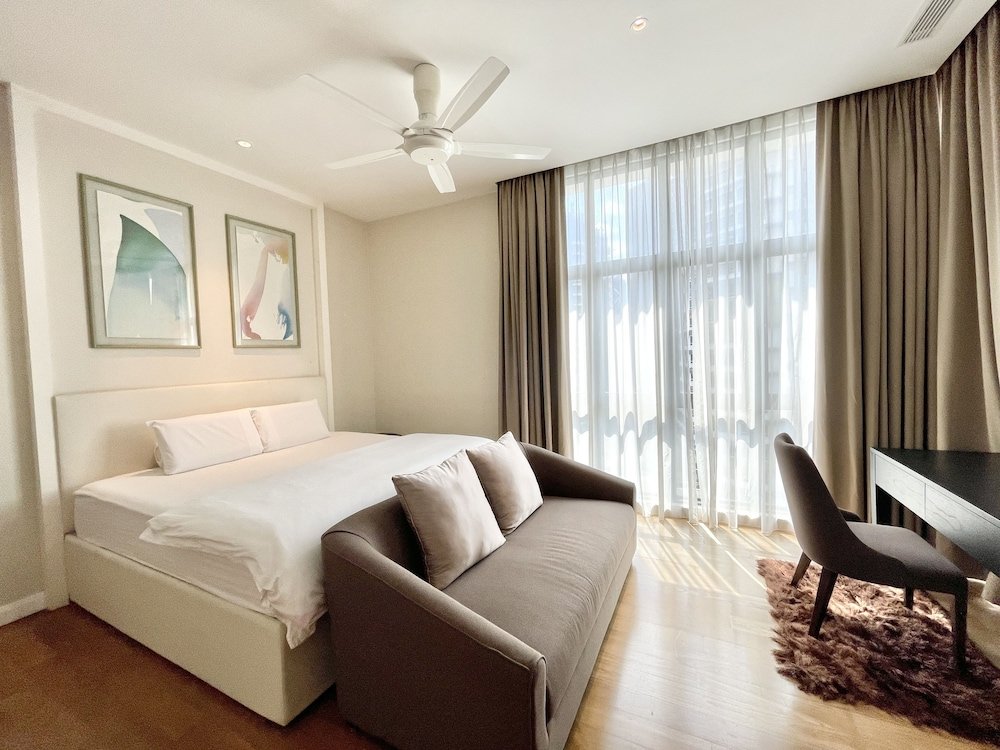 Deluxe Apartment 3 Zimmer mit Balkon und mit Stadtblick Damai 88 Suites
