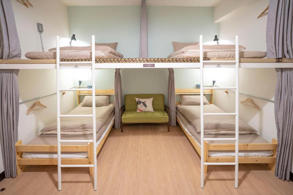 Кровать в общем номере Lento Hostel