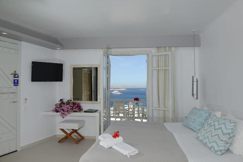 Camera doppia Superior con balcone Mykonos View Hotel